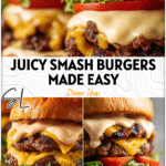 Juicy Double Smash Burger topped with melted cheese and creamy Smash Burger Sauce on a toasted bun. 26
